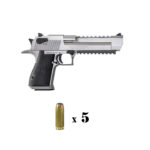 Desert Eagle 50 caliber hand gun with 5 rounds