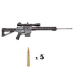 AR-10 Sniper rifle with 5 rounds