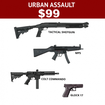 Urban-Assault-gun-package-with-4-guns-to-shoot